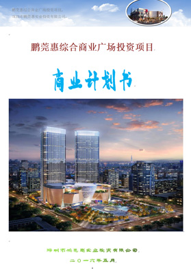 鵬莞惠綜合商業(yè)廣場投資項目
